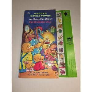 Vintage 90s The Berenstain Bears Big Rummage Sale Golden Sound Story HC WORKS